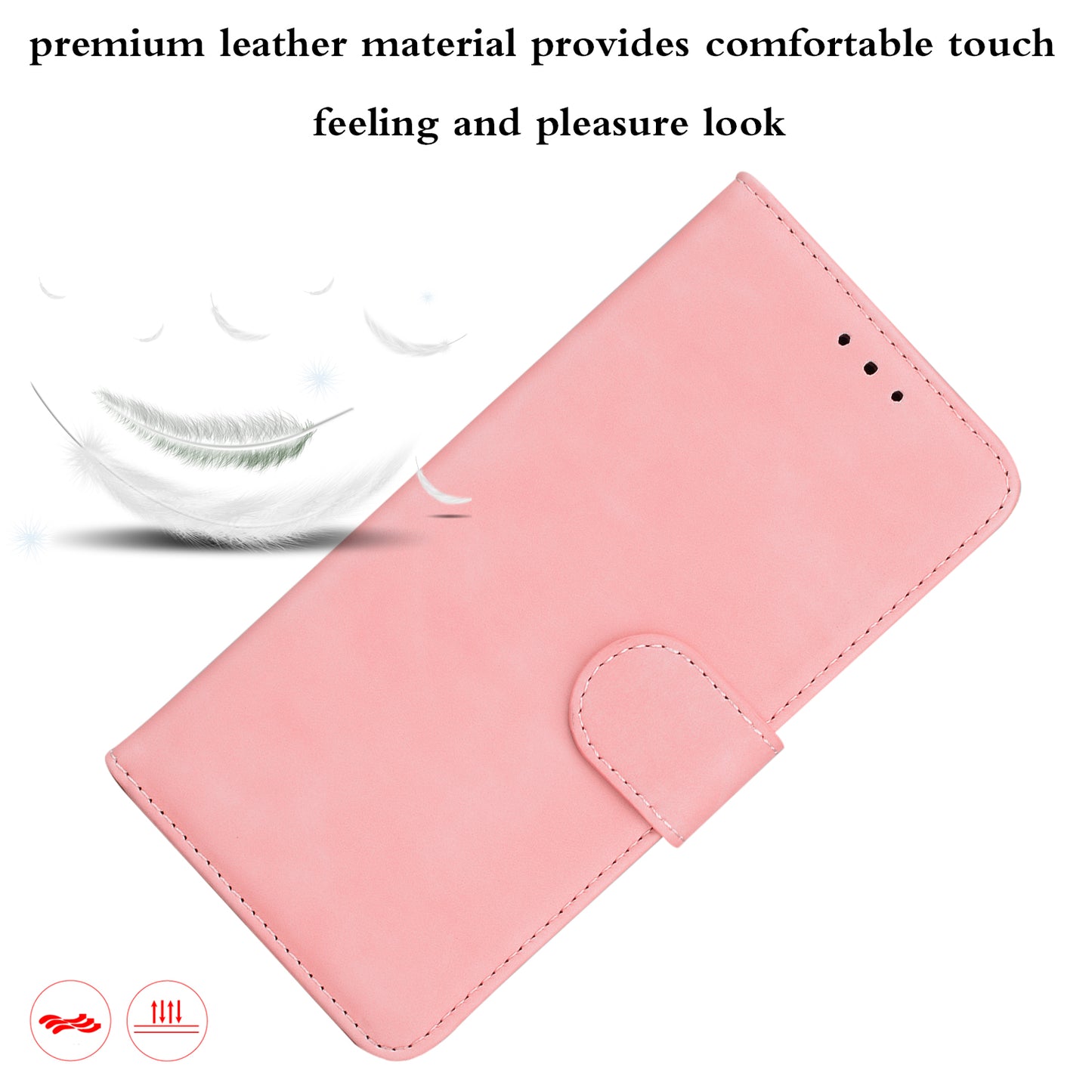 Solid Color Phone Cover Scratch-resistant Premium PU Leather Wallet Design Flip Case with Stand for Google Pixel 6 Pro