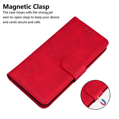 Solid Color Phone Cover Scratch-resistant Premium PU Leather Wallet Design Flip Case with Stand for Google Pixel 6 Pro