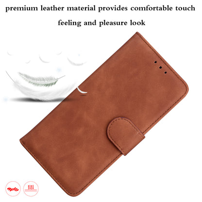 Solid Color Phone Cover Scratch-resistant Premium PU Leather Wallet Design Flip Case with Stand for Google Pixel 6 Pro