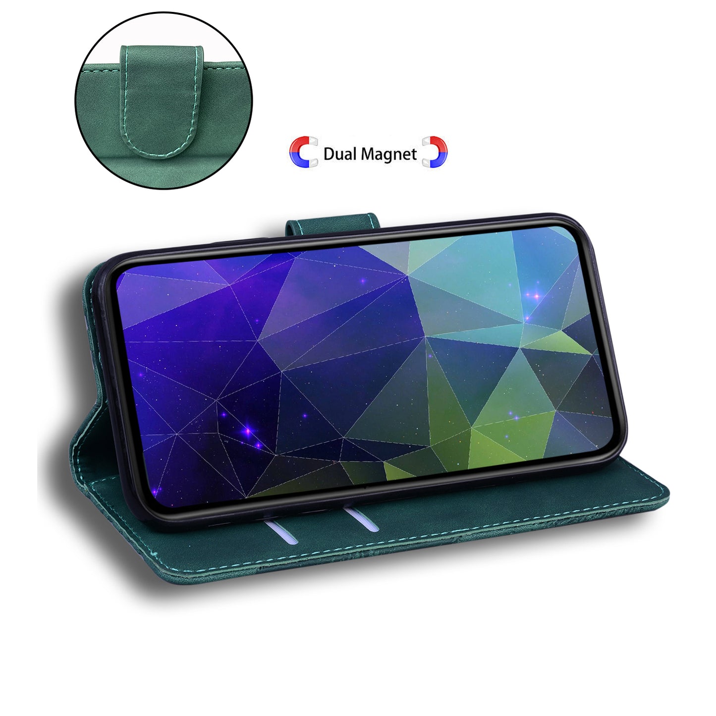 Solid Color Phone Cover Scratch-resistant Premium PU Leather Wallet Design Flip Case with Stand for Google Pixel 6 Pro