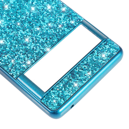Glitter Sequins Electroplating Frame Soft TPU + Hard PC Well-protected Phone Case Cover for Google Pixel 6