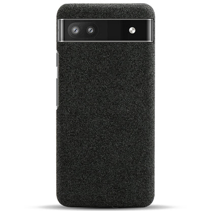 Cloth Texture Coating Shockproof Hard PC Phone Case Shell for Google Pixel 6a