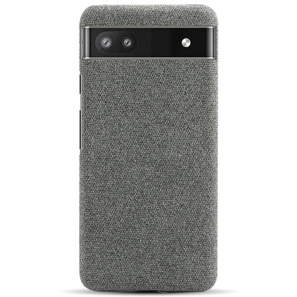 Cloth Texture Coating Shockproof Hard PC Phone Case Shell for Google Pixel 6a
