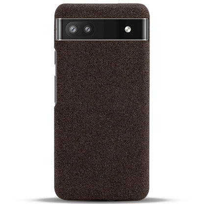 Cloth Texture Coating Shockproof Hard PC Phone Case Shell for Google Pixel 6a