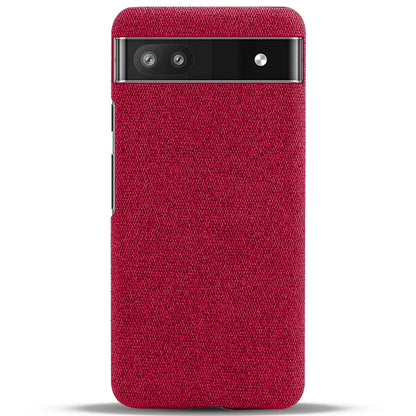 Cloth Texture Coating Shockproof Hard PC Phone Case Shell for Google Pixel 6a