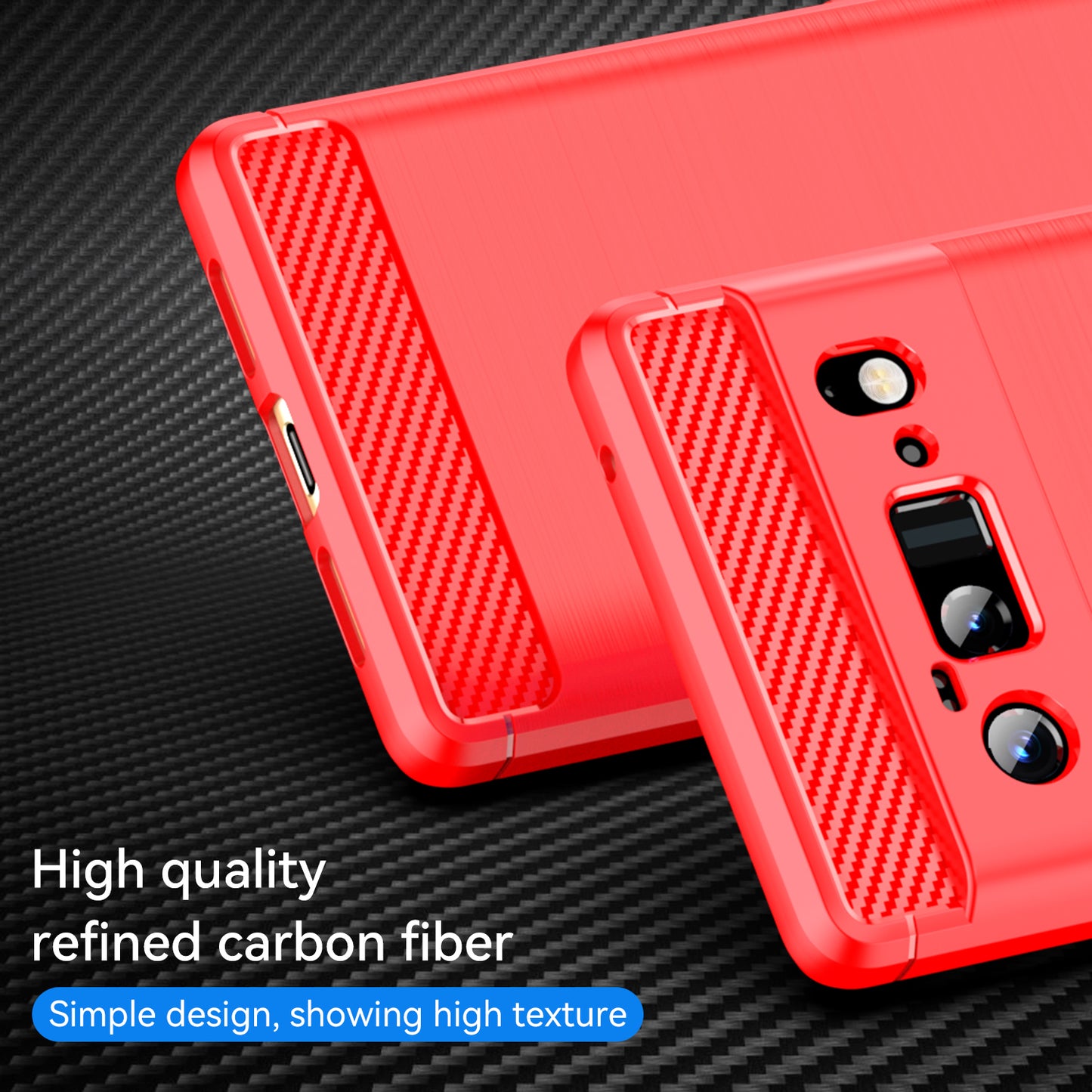 1.8mm Carbon Fiber Texture TPU Case Brushed Surface Anti-Scratch Anti-Fall Phone Protective Cover for Google Pixel 6 Pro