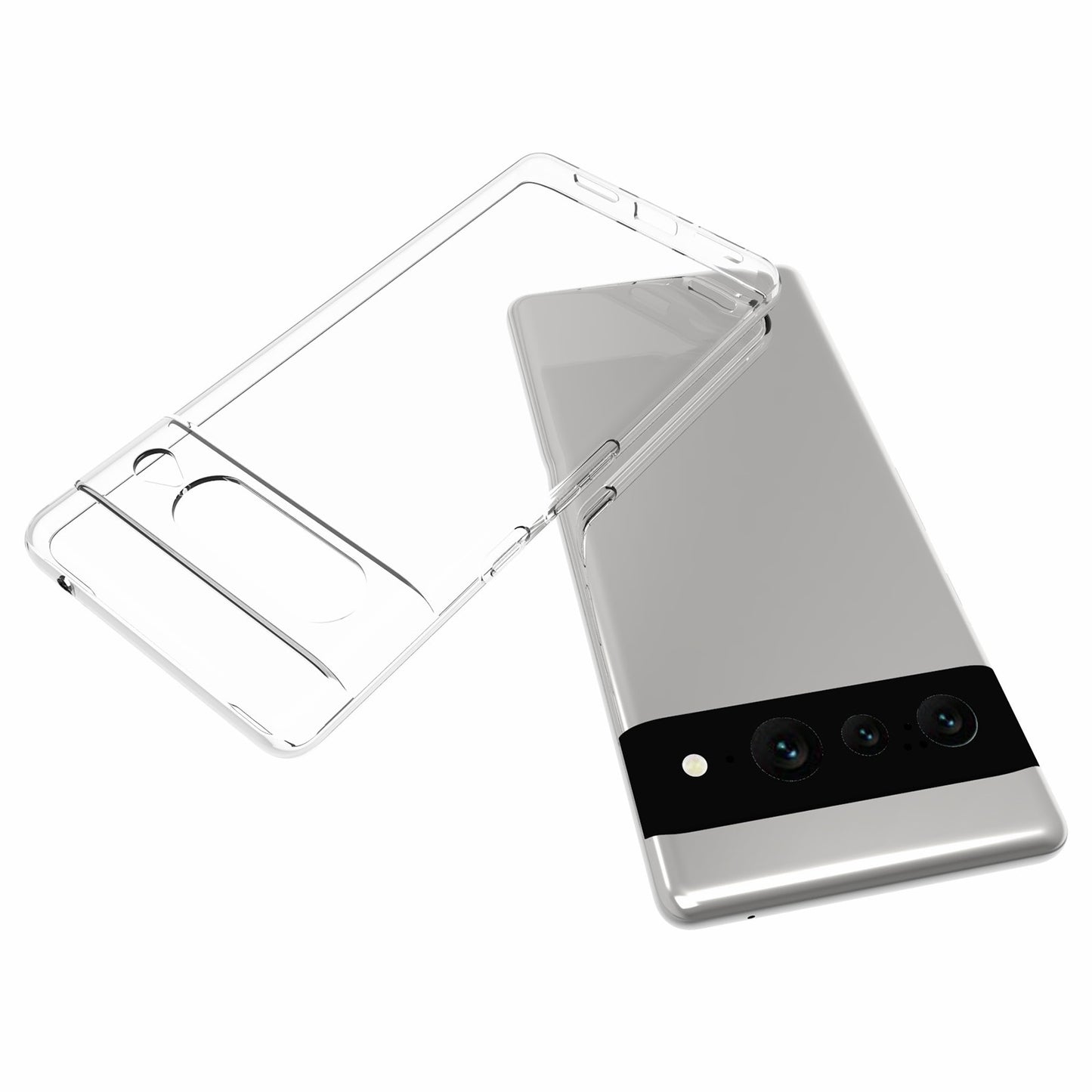 10Pcs/Pack Mobile Phone Covering for Google Pixel 7 Pro, Clear TPU Phone Case Inner Watermark-Free Phone Shell