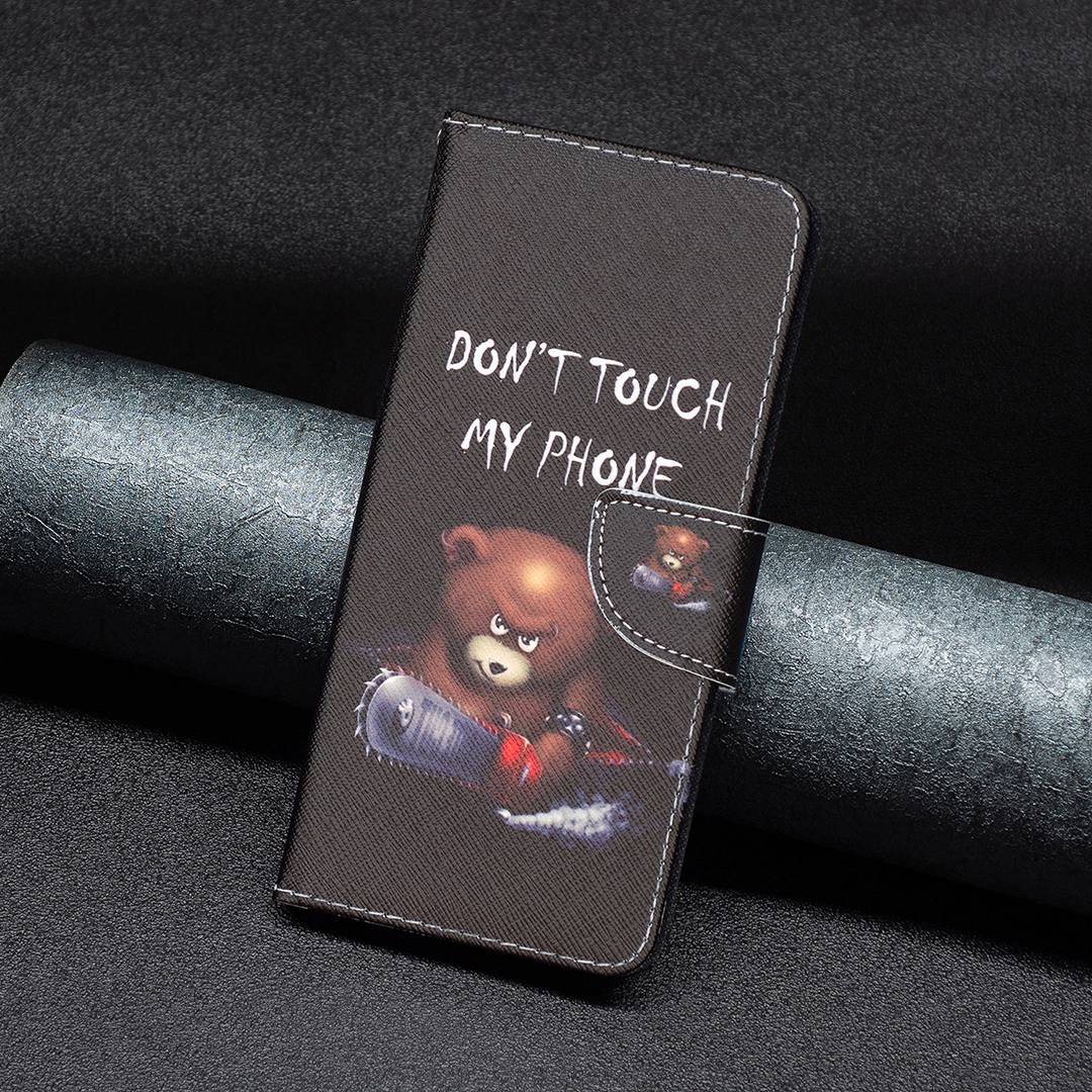 BF Pattern Printing Leather Series-1 for Google Pixel 7 PU Leather Wallet Phone Case Magnetic Clasp Imprinted Pattern Stand Protective Cover