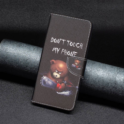 BF Pattern Printing Leather Series-1 for Google Pixel 7 PU Leather Wallet Phone Case Magnetic Clasp Imprinted Pattern Stand Protective Cover