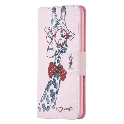 BF Pattern Printing Leather Series-1 for Google Pixel 7 PU Leather Wallet Phone Case Magnetic Clasp Imprinted Pattern Stand Protective Cover