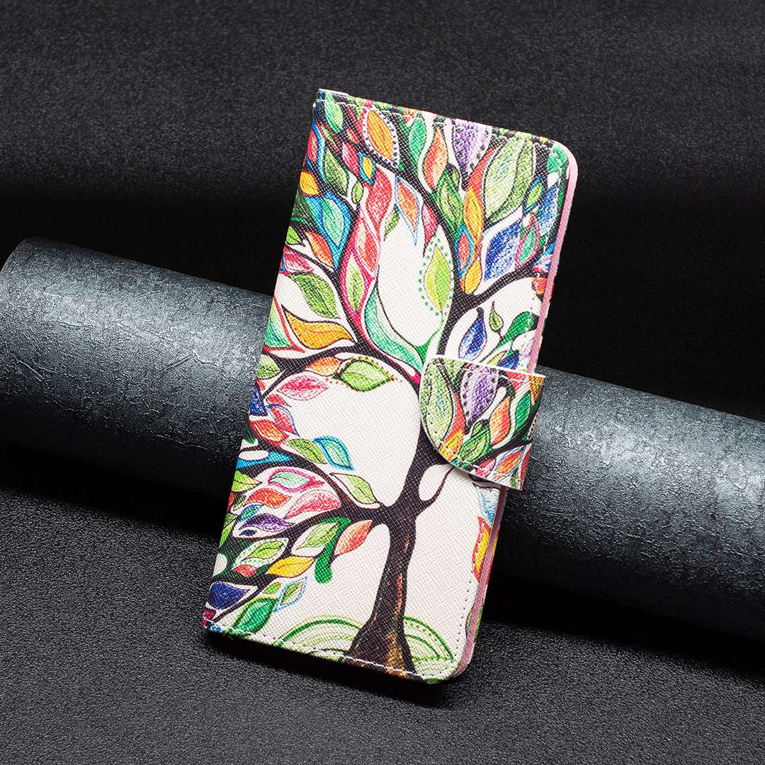 BF Pattern Printing Leather Series-1 for Google Pixel 7 PU Leather Wallet Phone Case Magnetic Clasp Imprinted Pattern Stand Protective Cover