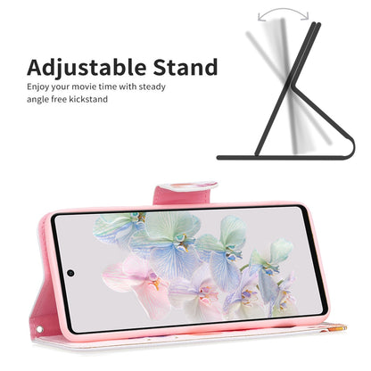 BF Pattern Printing Leather Series-1 for Google Pixel 7 PU Leather Wallet Phone Case Magnetic Clasp Imprinted Pattern Stand Protective Cover
