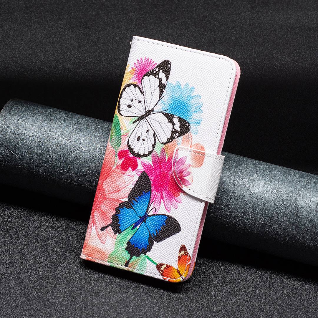 BF Pattern Printing Leather Series-1 for Google Pixel 7 PU Leather Wallet Phone Case Magnetic Clasp Imprinted Pattern Stand Protective Cover