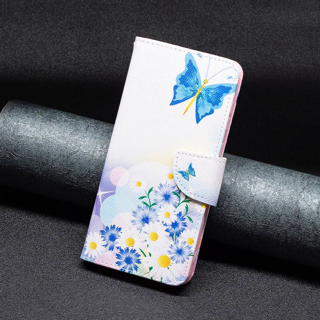 BF Pattern Printing Leather Series-1 for Google Pixel 7 PU Leather Wallet Phone Case Magnetic Clasp Imprinted Pattern Stand Protective Cover