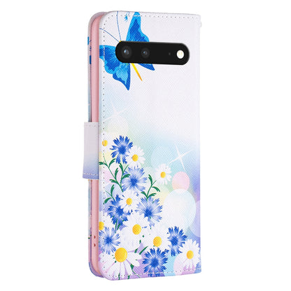 BF Pattern Printing Leather Series-1 for Google Pixel 7 PU Leather Wallet Phone Case Magnetic Clasp Imprinted Pattern Stand Protective Cover