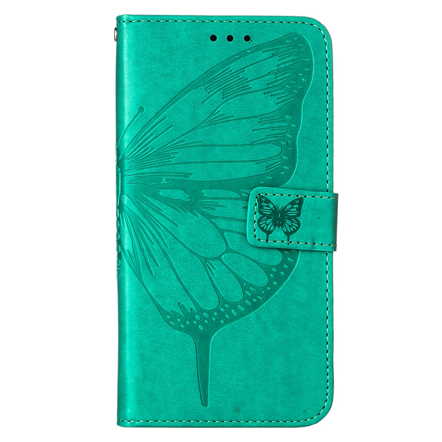 YB Imprinting Flower Series-4 for Google Pixel 7 Imprinting Butterfly Flower Case Wallet Stand Shockproof PU Leather Cover Inner TPU Shell
