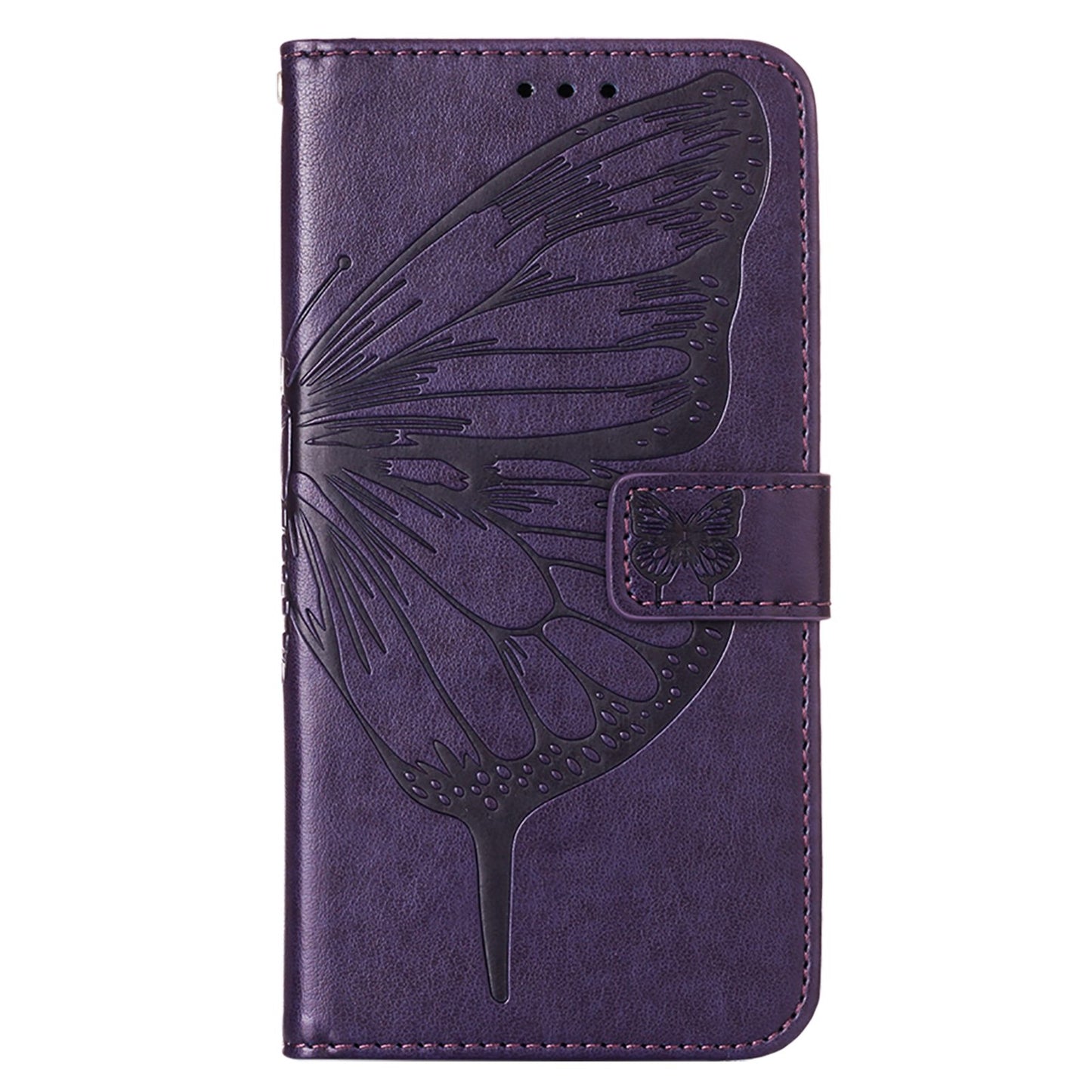 YB Imprinting Flower Series-4 for Google Pixel 7 Imprinting Butterfly Flower Case Wallet Stand Shockproof PU Leather Cover Inner TPU Shell