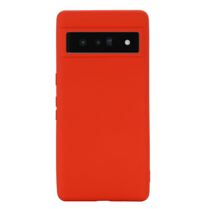 For Google Pixel 7 Pro Liquid Silicone Case Soft Microfiber Lining Shockproof Drop Protection Cover with Strap