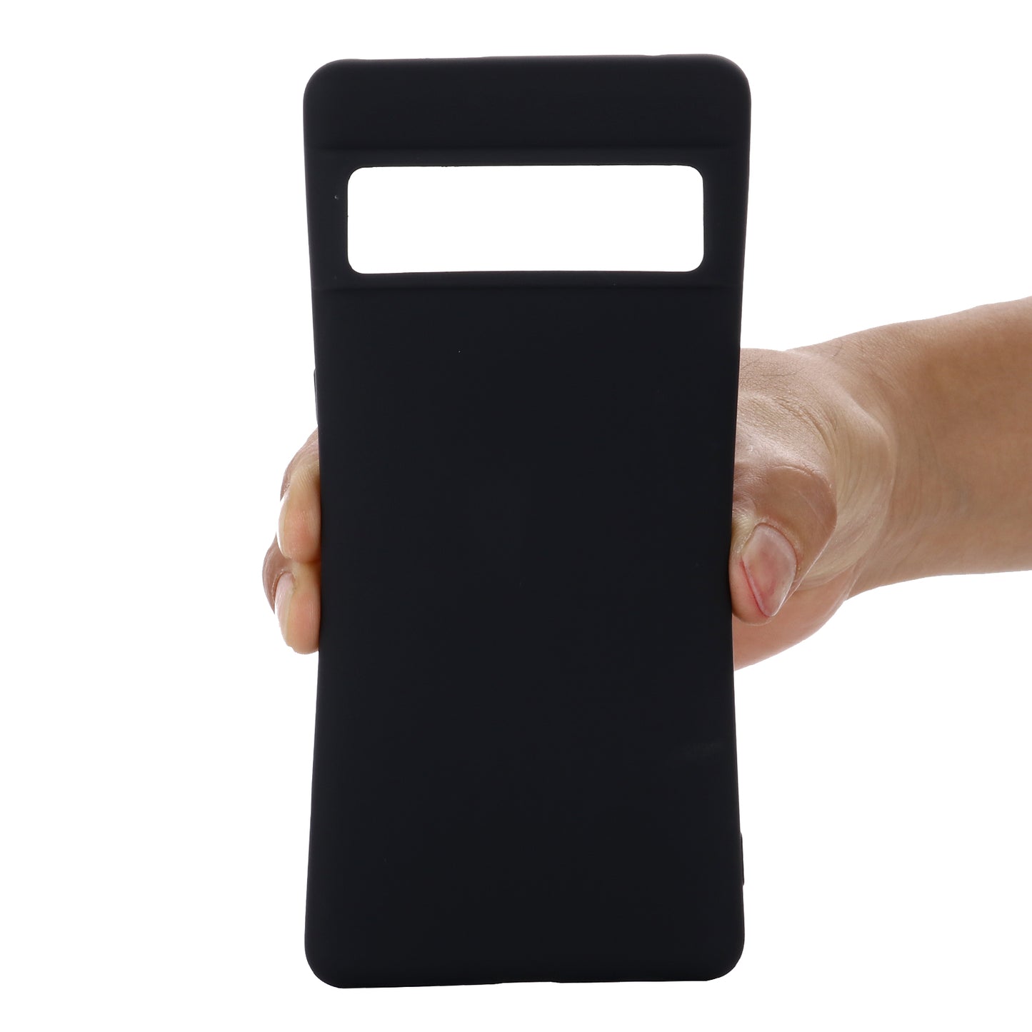 For Google Pixel 7 Pro Liquid Silicone Case Soft Microfiber Lining Shockproof Drop Protection Cover with Strap