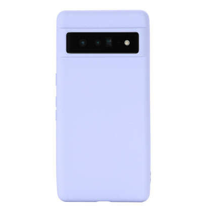 For Google Pixel 7 Liquid Silicone Case Soft Microfiber Lining Scratch-resistant Precise Cut-outs Shell with Strap