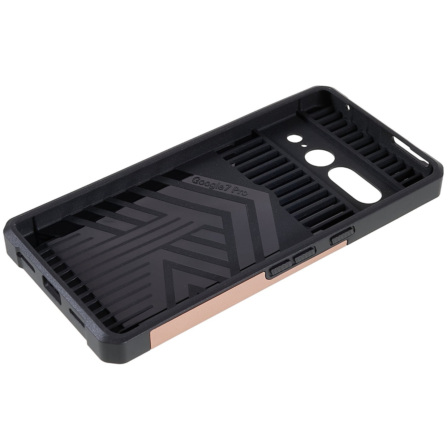 For Google Pixel 7 Pro Anti-Drop Hard PC Soft TPU Hybrid Phone Case Impact-Resistant Cellphone Cover Slide Camera Lens Protection Design Kickstand Back Cover with Card Slot