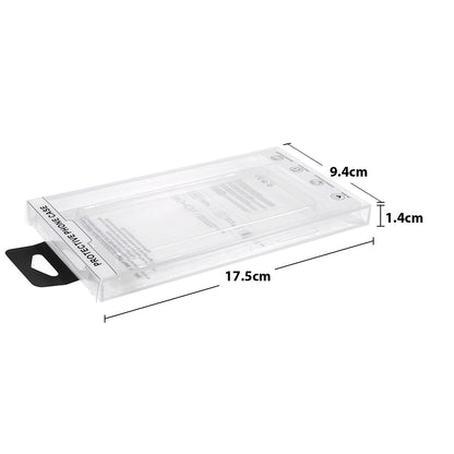 20pcs/Set PET Retail Packaging Boxes with Inner Tray for Mobile Phone Back Case Under 6.5 inch, Size: 17x9x1.25cm