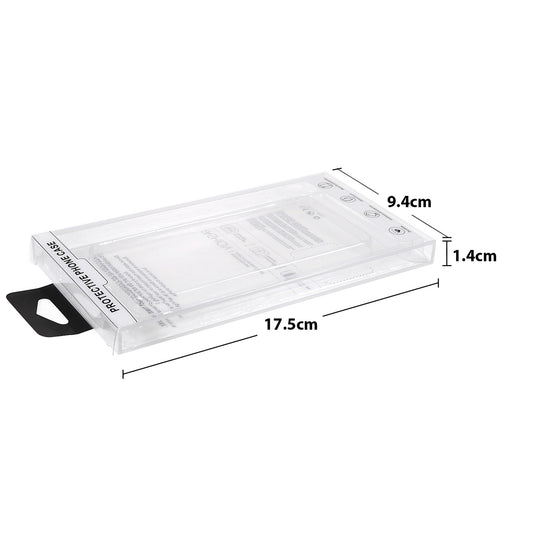 20pcs/Set PET Retail Packaging Boxes with Inner Tray for Mobile Phone Back Case Under 6.5 inch, Size: 17x9x1.25cm