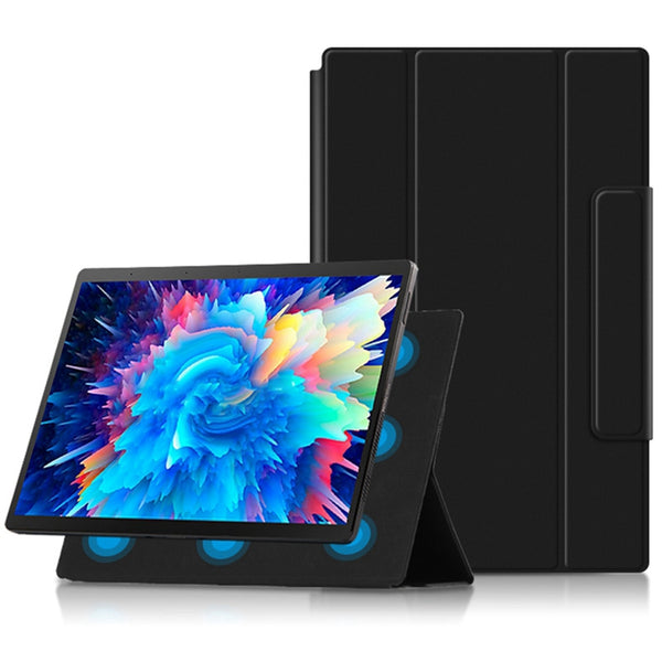 For Asus Fearless two in one 13.3 inch Magnetic Absorption Tri-fold Stand PU Leather Tablet Case Protective Cover