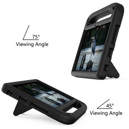 Anti-drop EVA Tablet Case Cover with Kickstand Handle Design for Amazon Fire HD 8 (2020)/Fire HD 8 Plus (2020)