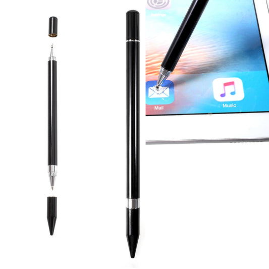 2 in 1 Muto-Function Stylus Pen with Ball Point Pen Feature for iPhone Samsung Sony etc.
