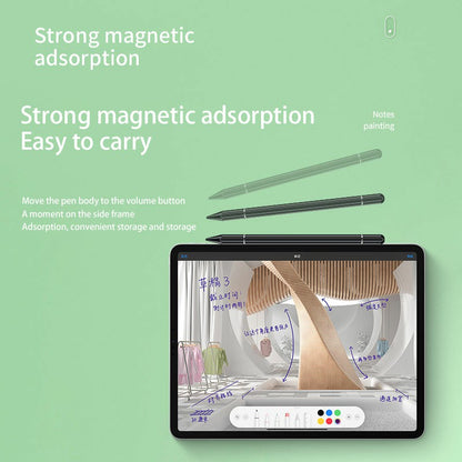 JB06 2 in 1 Nano Conductive Cloth Head + Disc Stylus Magnetic Adsorption Passive Touch Screen Pen for Cell Phone Tablet