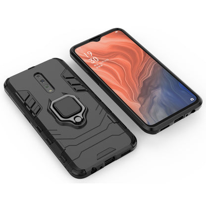 Cool Guard Ring Holder Kickstand PC+TPU Phone Cover for Oppo Reno Z