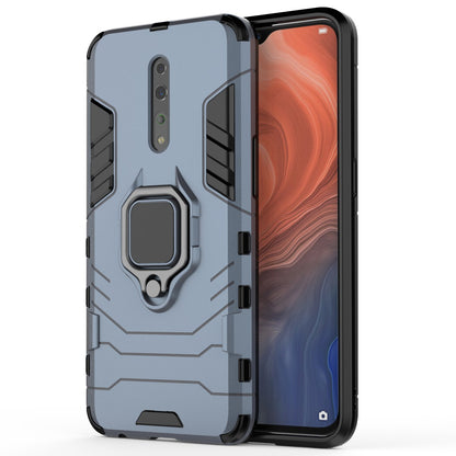 Cool Guard Ring Holder Kickstand PC+TPU Phone Cover for Oppo Reno Z