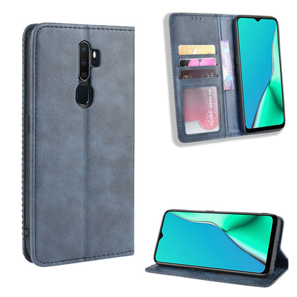 Retro Style PU Leather Stand Wallet Case for OPPO A9 2020/A5 2020/A11/A11X