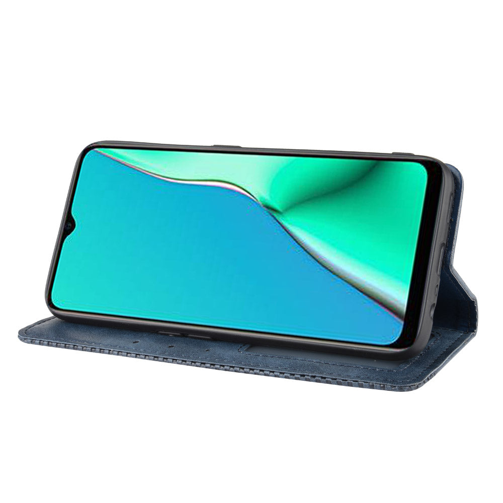 Retro Style PU Leather Stand Wallet Case for OPPO A9 2020/A5 2020/A11/A11X