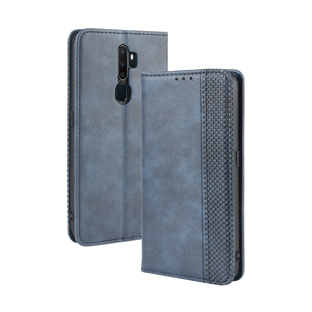 Retro Style PU Leather Stand Wallet Case for OPPO A9 2020/A5 2020/A11/A11X