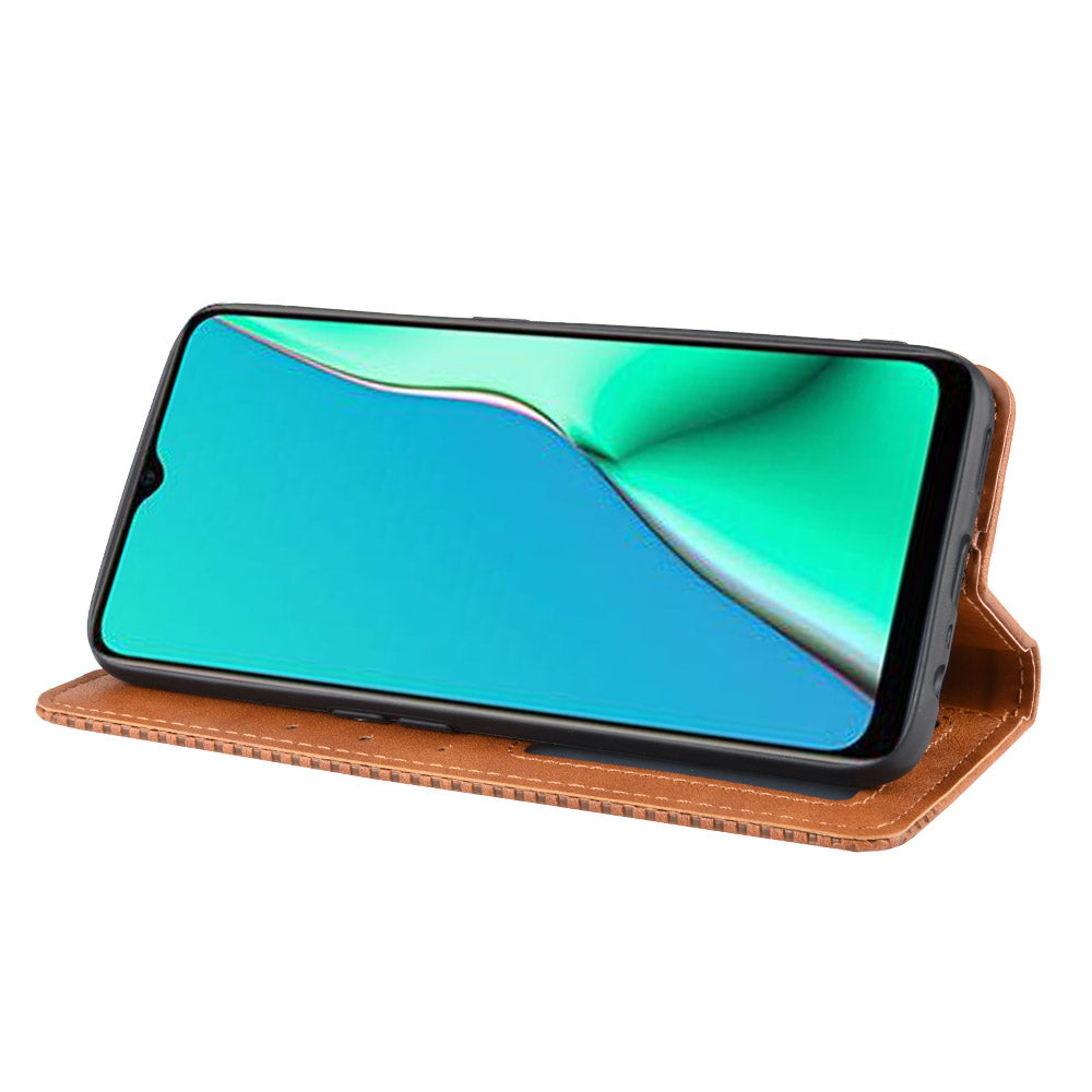 Retro Style PU Leather Stand Wallet Case for OPPO A9 2020/A5 2020/A11/A11X