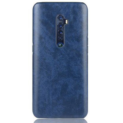 Litchi Texture PU Leather Coated PC Back Case for OPPO Reno 2