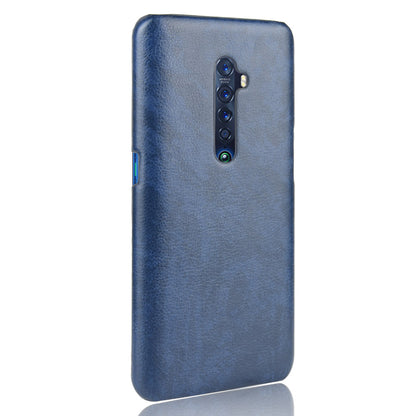 Litchi Texture PU Leather Coated PC Back Case for OPPO Reno 2