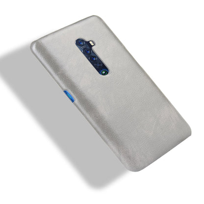 Litchi Texture PU Leather Coated PC Back Case for OPPO Reno 2