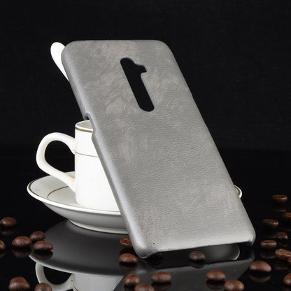 Litchi Texture PU Leather Coated PC Back Case for OPPO Reno 2