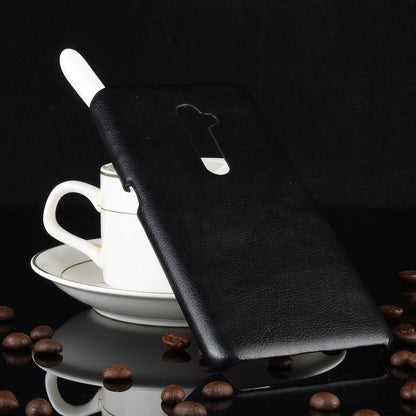 Litchi Texture PU Leather Coated PC Back Case for OPPO Reno 2