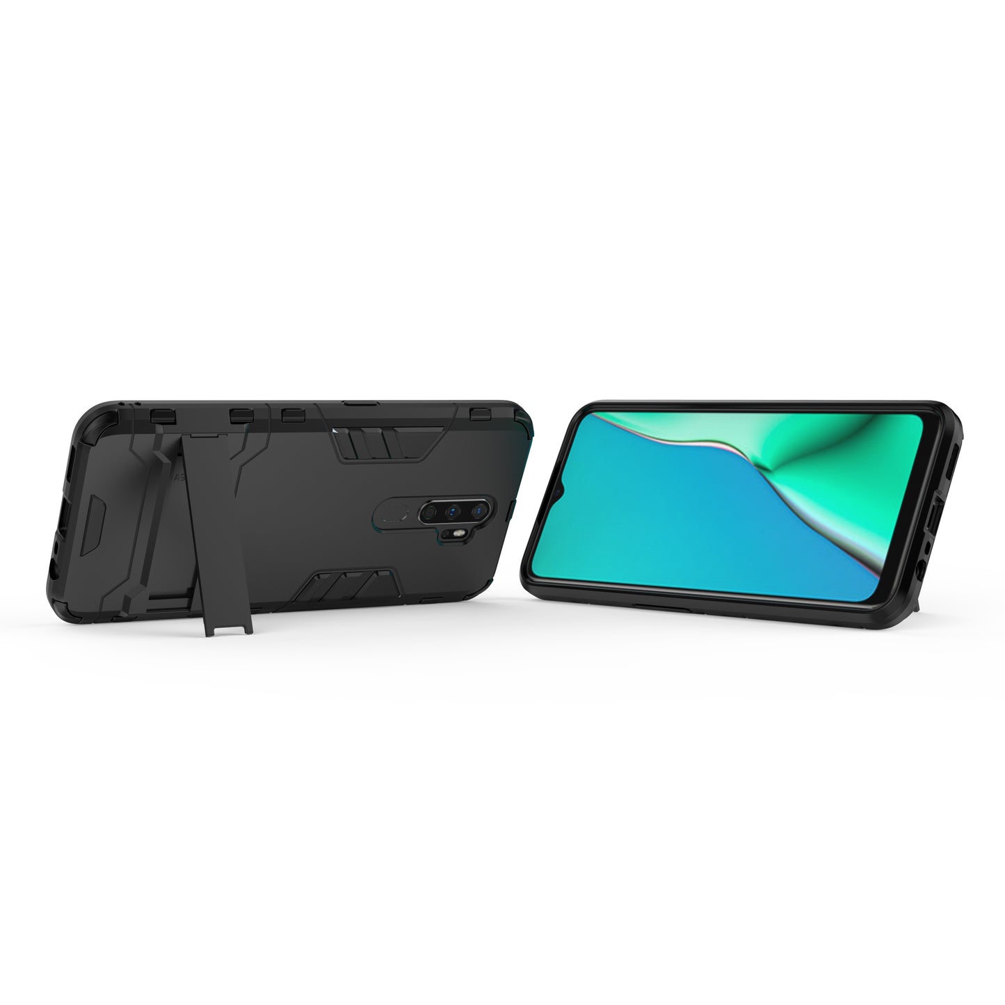 2-in-1 Plastic + TPU Combo Shell with Kickstand for OPPO A9 (2020)/A11x