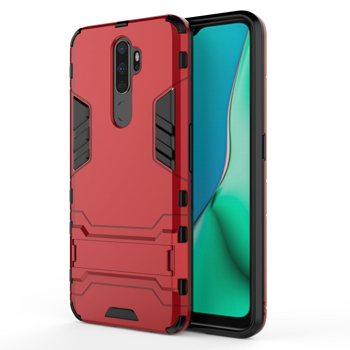 2-in-1 Plastic + TPU Combo Shell with Kickstand for OPPO A9 (2020)/A11x