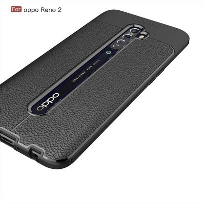 Litchi Skin TPU Shell for Oppo Reno2