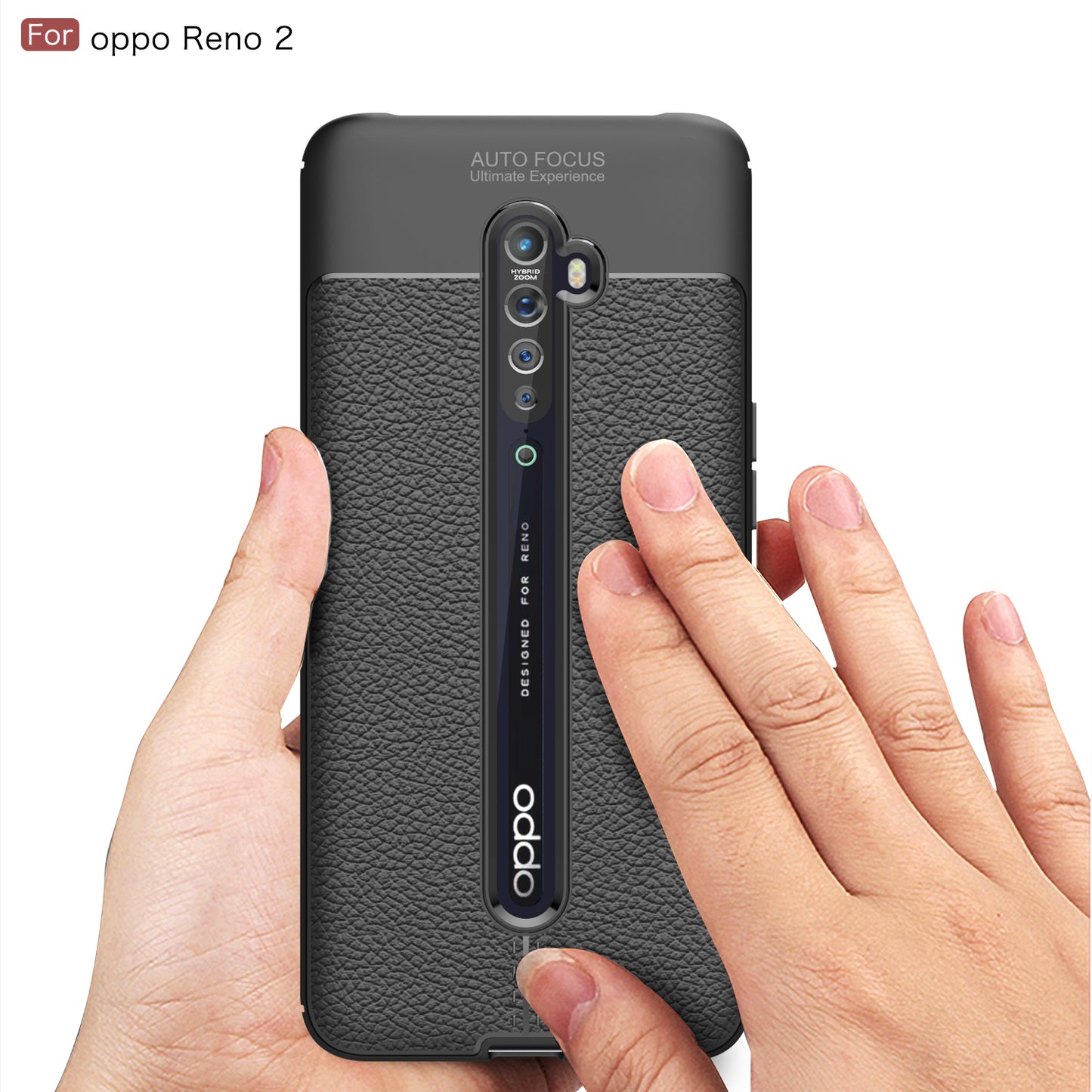 Litchi Skin TPU Shell for Oppo Reno2