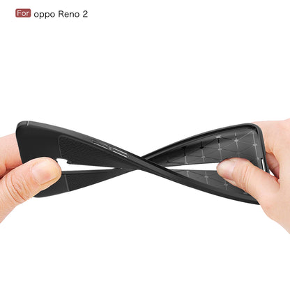 Litchi Skin TPU Shell for Oppo Reno2
