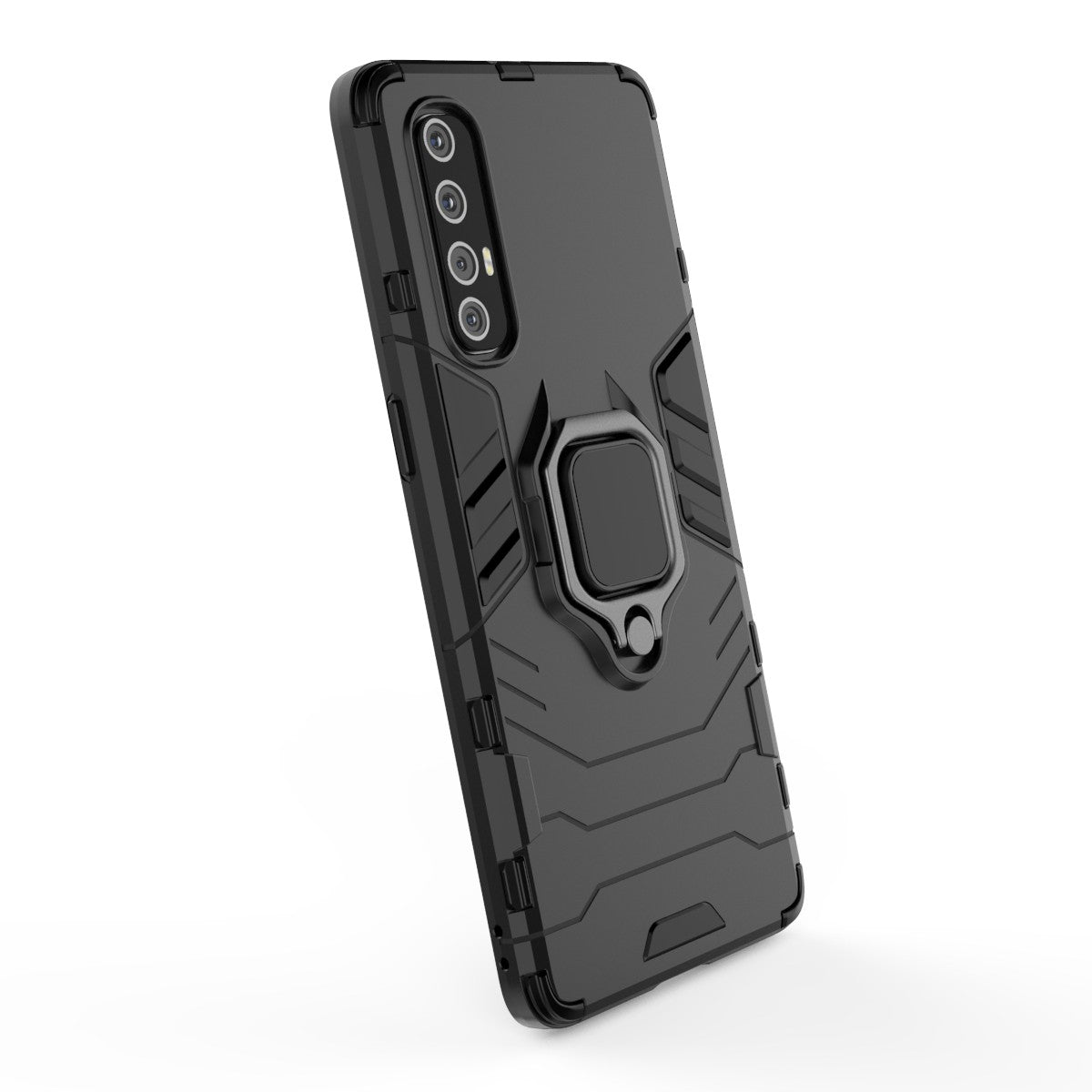 Cool Guard PC + TPU Hybrid Phone Casing with Kickstand for Oppo Reno3 Pro