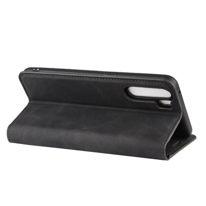 Silky Touch Auto-absorbed Flip Leather Wallet Protector Cover for OPPO A91 / F15