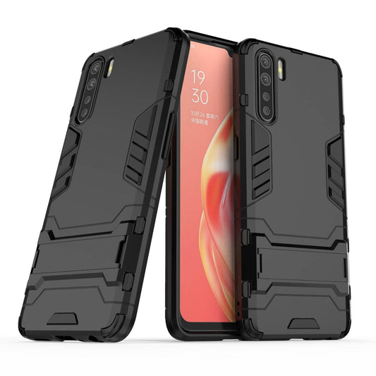 Cool Guard Hybrid PC + TPU Mobile Shell with Kickstand for OPPO A91/F15